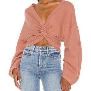 Reversible free people fall for you sweater size XS